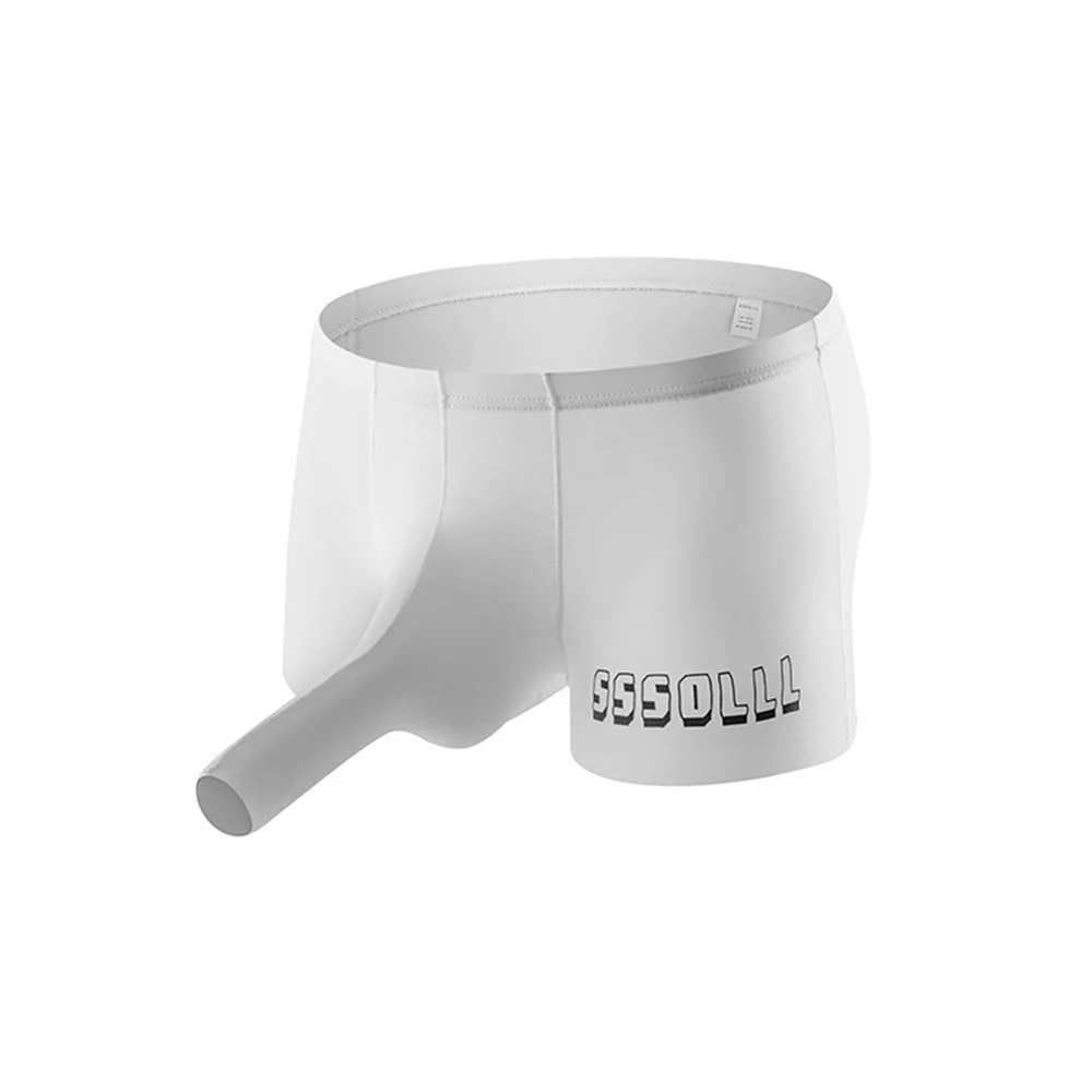 

Underpants Men Underpants Premium Quality Men's Ice Silk Boxer Briefs Underwear with Bulge Pouch and Elastic Waist