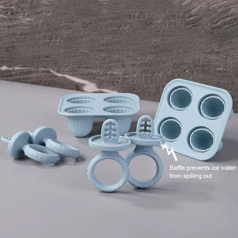 5PCS Baby Fruit and Vegetable Teether BPA Free Silicone Hand Ring Food Supplement Squeezing Rabbit Shape Bite Feeding Tableware fruit food feeder baby mess squeezer