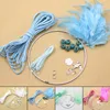 Dreamcatcher Accessories Kit DIY For Kids Craft Crochet Feather Dream Net Kit Wall Ornament Home Decoration Accessories 3