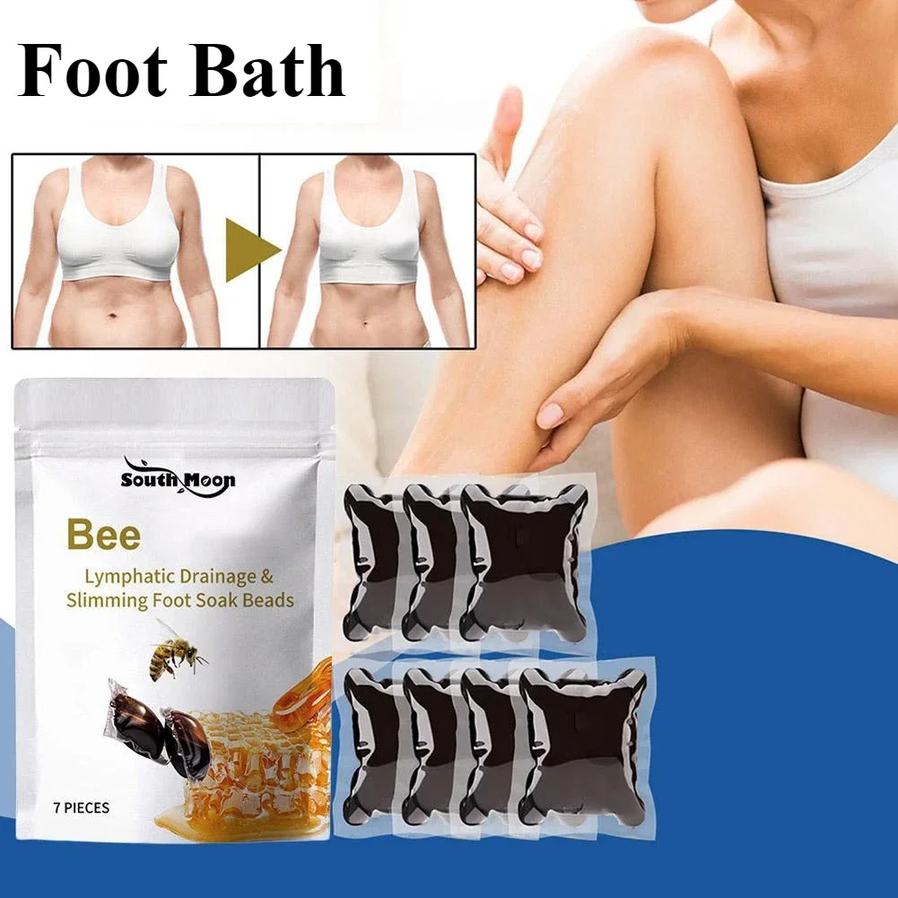 Bee Foot Bath Pack Slimming Foot Soak Beads Natural Herbal Foots Bath Body Detox Care Soak Foots Body Health Product