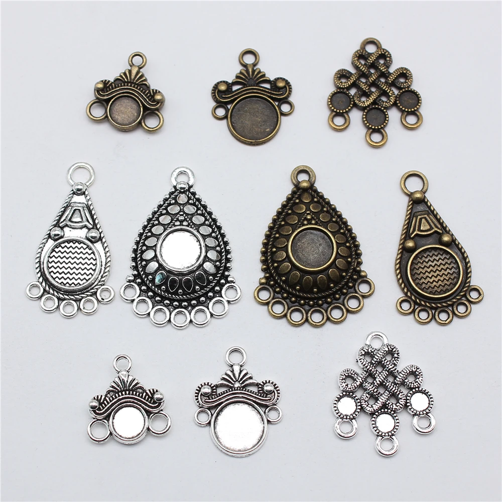 10pcsJewelryMakingEarringMakingPartsWaterDropEarringConnector