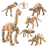 New 12pcs Dinosaur Toys Fossil Skeleton Simulation Model Set Mini Action Figure Educational Creative Collection Toy for Children 2