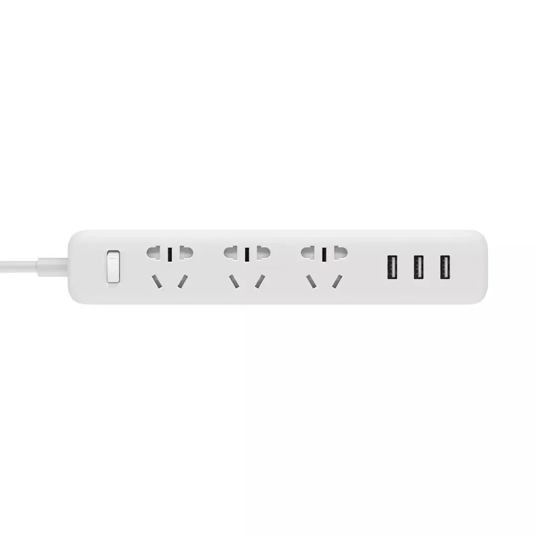 Xiaomi Electronic Power Strip Socket 27w 3 USB 3 Sockets for Smart Home