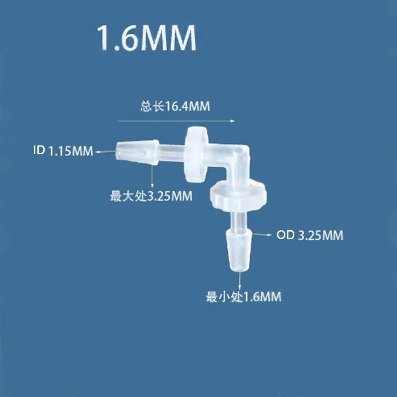 Hose Pipe Fitting Pipe Fitting Water Pipe Fitting 1pc Plastic Pipe Fitting 1.6mm-20mm Pagoda Barb Equal 2 Way Elbow Fish Tank PP Insert Hose Connector for Home Garden