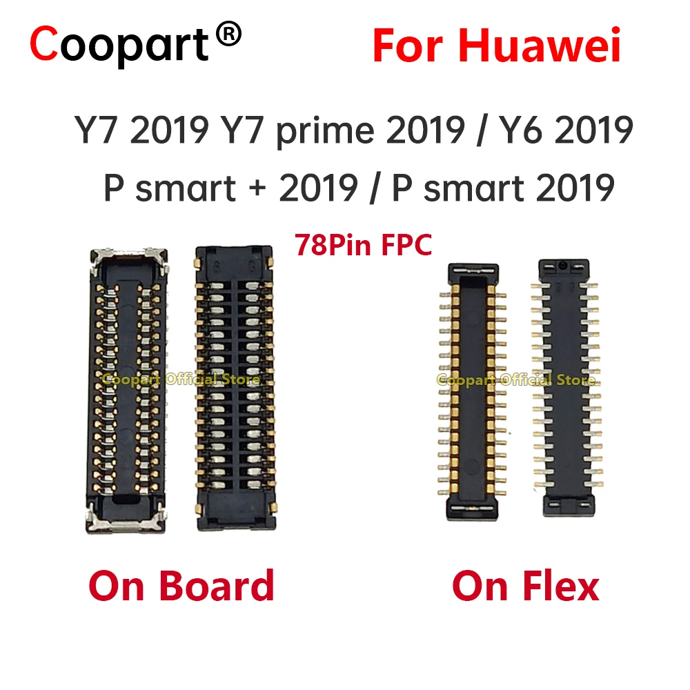 2 Pz/Lotto Nuovo Display Lcd Connettore Fpc Su Scheda Madre/Cavo Per Huawei Y7 2019 Y7 Prime 2019 Y6 2019 P Smart + 2019 P Smart 2019