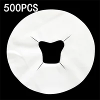 Feuilles de Table jetables Non tissées, 100/200/500 pièces, coussinets d'appui-tête de Massage, couverture de trou d'oreiller pour le visage, berceau en tissu, accessoires de tatouage 1