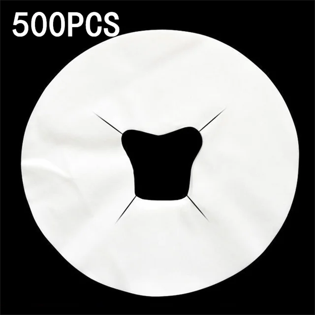 Feuilles de Table jetables Non tissées, 100/200/500 pièces, coussinets d'appui-tête de Massage, couverture de trou d'oreiller pour le visage, berceau en tissu, accessoires de tatouage 1