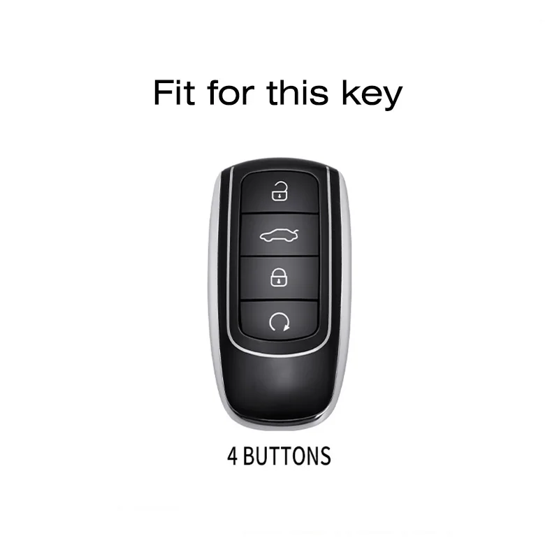 WRDD Autoschlüssel Schlüssel Hülle Schlüsselanhänger Tragbare Auto Key Case  Cover Tasche Mit Keychain Für Chery Tiggo 8 7 5X 2019 2020 Schutzfall Auto  Hülle (Farbe : Lila) : : Auto & Motorrad