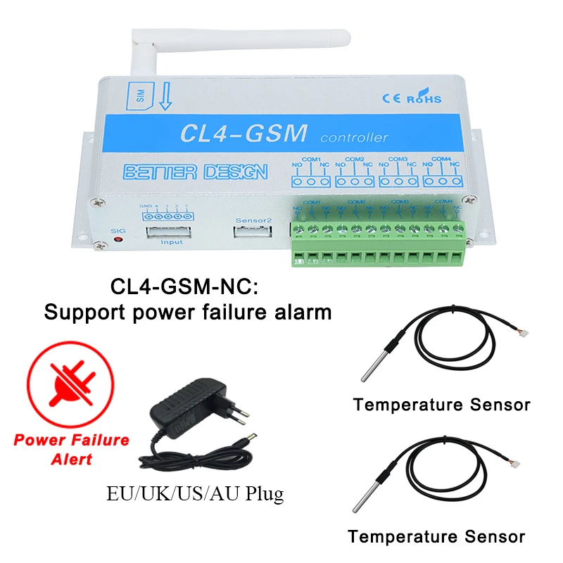 NC with 2T sensor