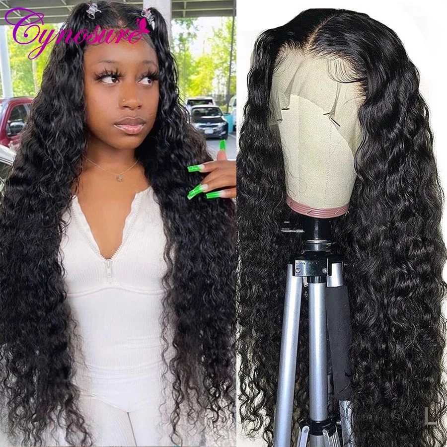 Human Hair Wigs Lace Front Water Wave For Women 13x4/13x6 HD Transparent Lace Frontal