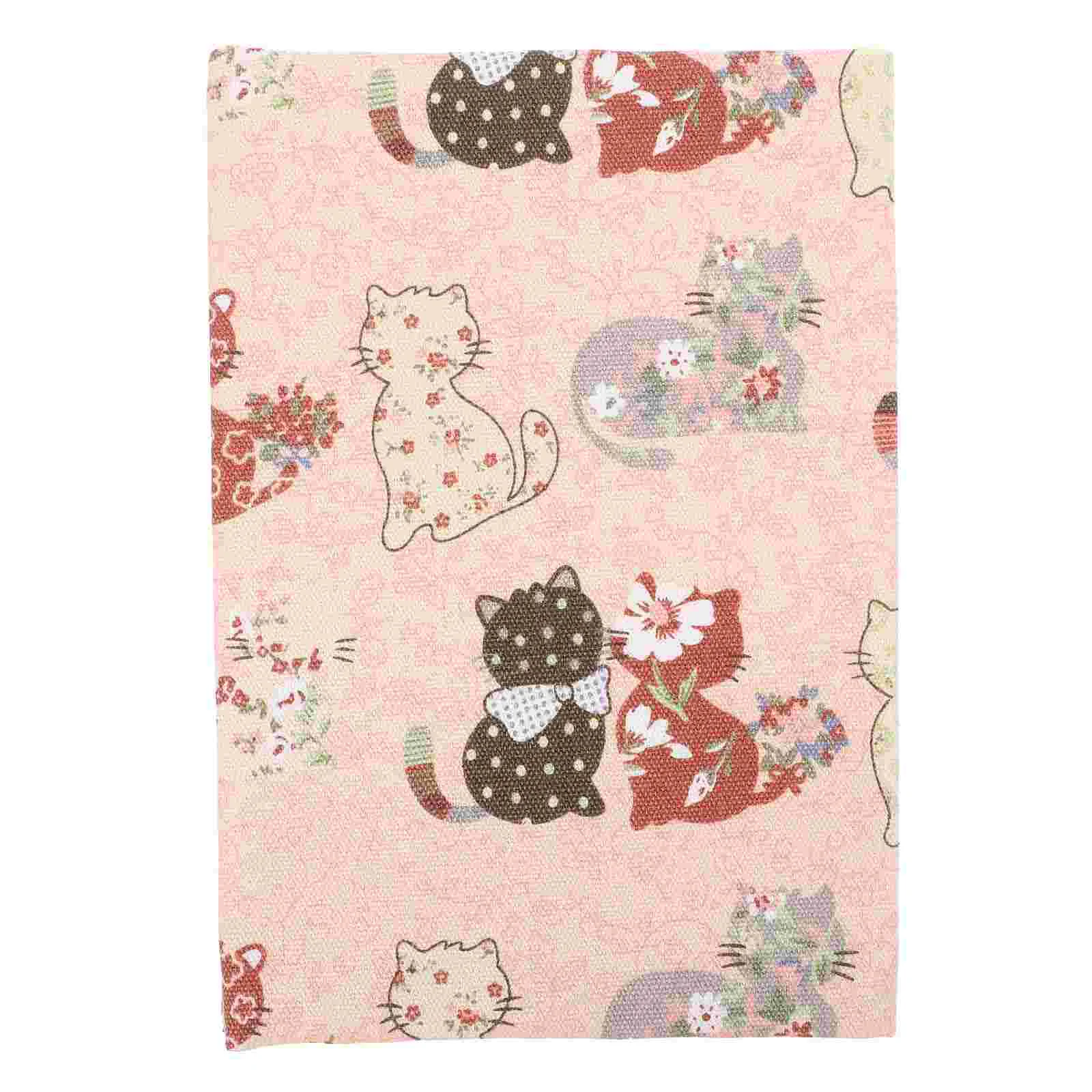 Book Cover Sleeve Protector A5 Book Covers Hardcover Soft Cloth Book Protector Flower Pattern Adjustable Book Sleeve Notebook