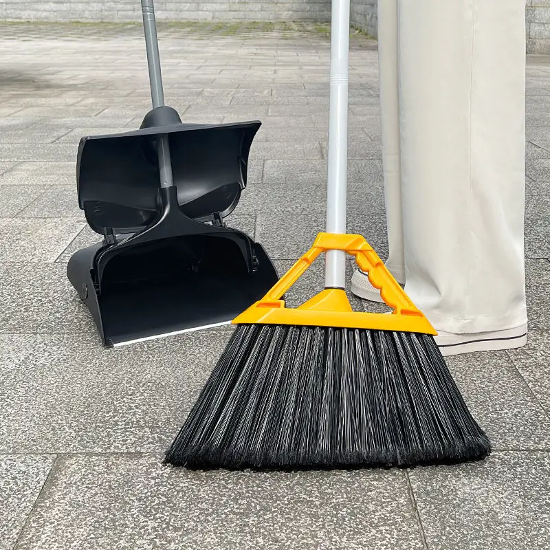 Big Broom Set and Folding Dustpan Cleaning Tools Floor Wiper Useful Home  Accessories Household Item Outdoor Smart Squeegee Sweep