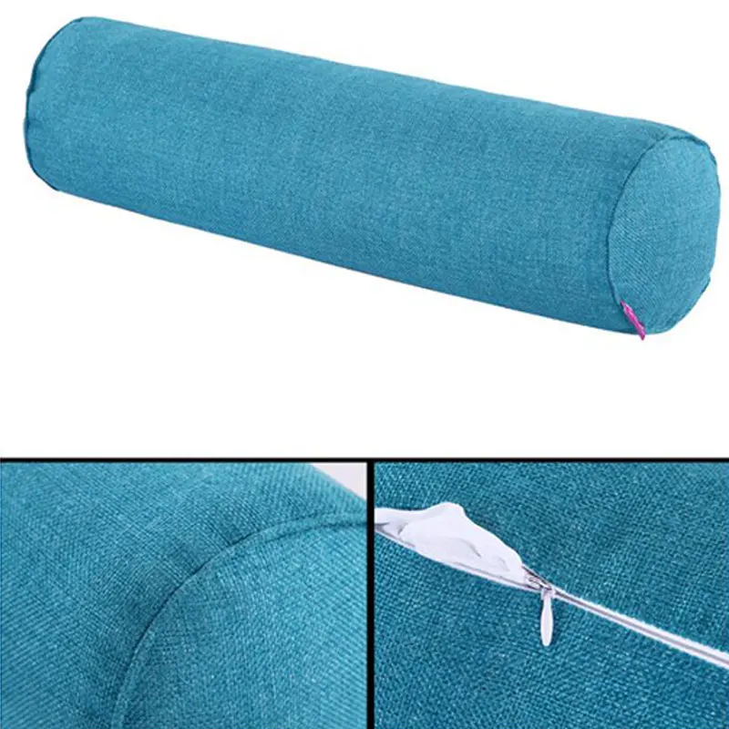 Cotton Linen Cylindrical Pillow Case Image 4