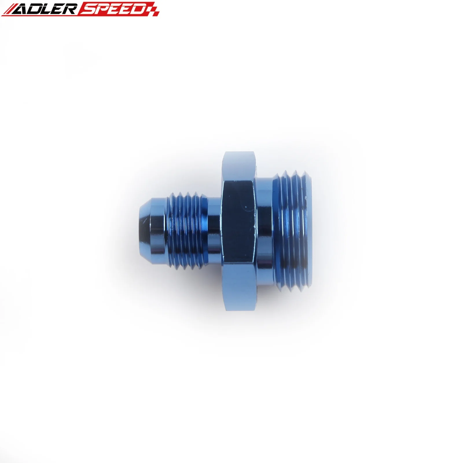 ADLERSPEED -6AN AN6 JIC 남성 - 7/8 x 20 UNF 직선 호스 피팅 어댑터 파란색