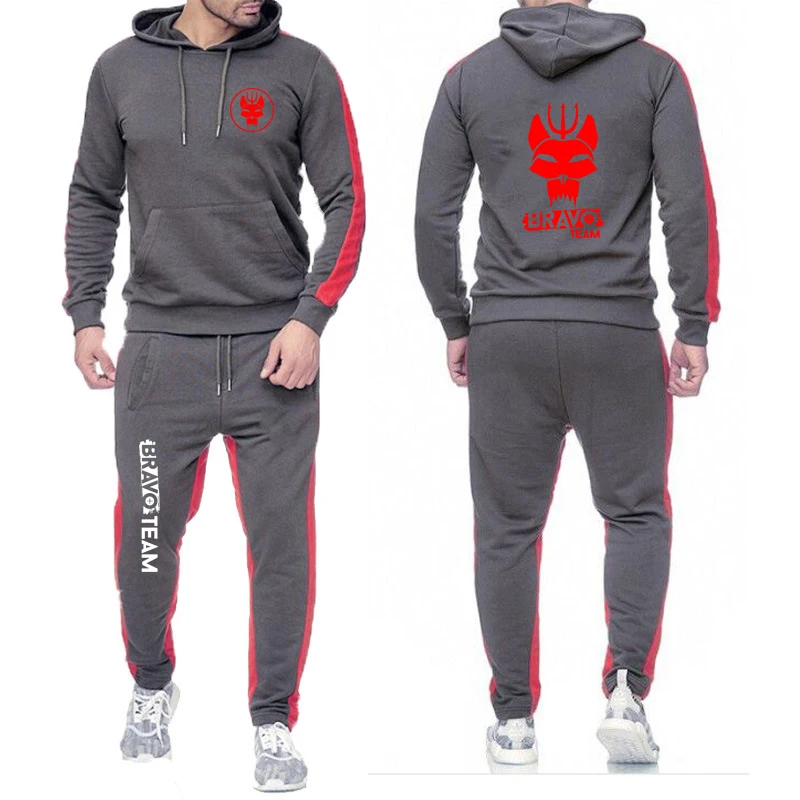 PlatiNum Bravo Team Hoodie and Pants Set - Logo Close-up