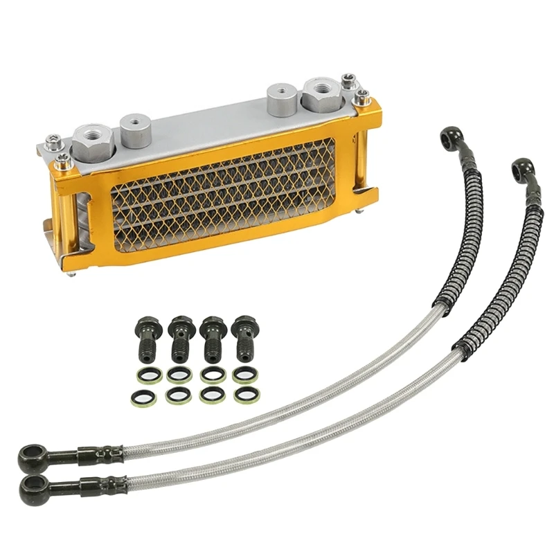 

Масляный радиатор мотоцикла алюминиевый масляный радиатор системы охлаждения для велосипеда обезьяны 50-140cc Dirt Bike ATV для