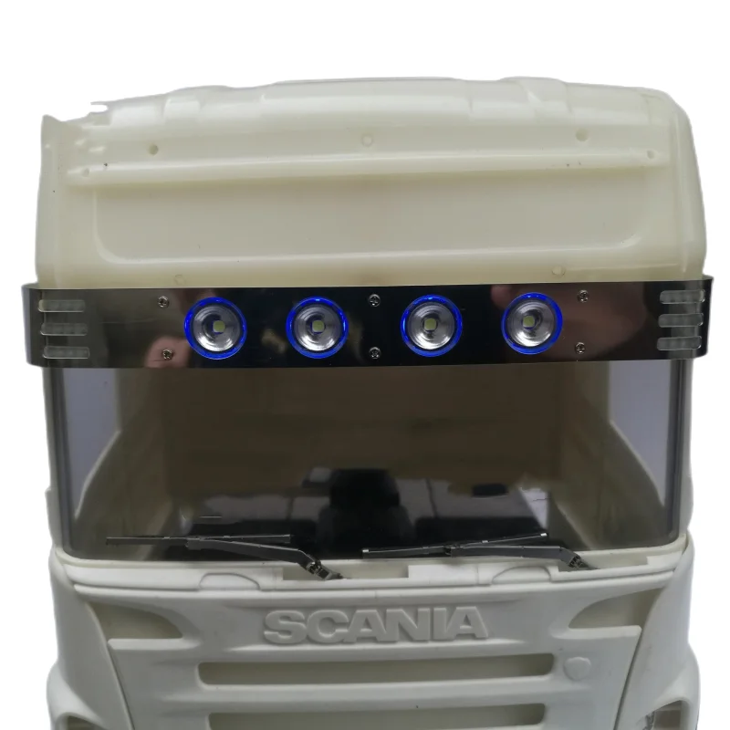 Tamiya Lesu Metal Led Parasole Lampada Angel Eye Light Per Tamiya 1/14 Rc Tractor Truck Scania 620 56323 Accessori Di Aggiornamento