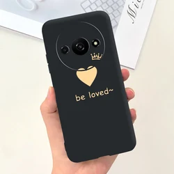 Fashion Moon Pattern Soft Silicone Protective Phone Case Back Cover for Redmi A3 (65)