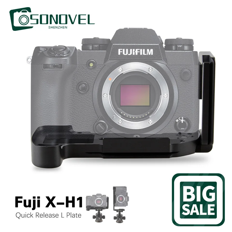 Pro Vertical L Type Staffa Treppiede Base Piastra A Sgancio Rapido Per Fotocamera Digitale Fujifilm Xh1 X-H1