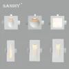 SANDIY Gypsum Wall Light Built-in Stair&Step Lighting Recessed Luminaire Minimalist Wall Lamp Indoor Background Lighting Fixture 2