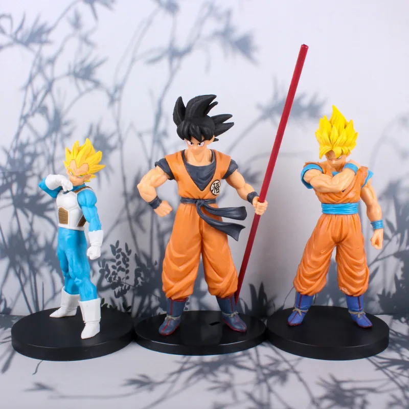 

Anime Figure Son Goku Vegeta Dragon Ball GK Action Figure Standing Posture Super Saiyan PVC Model Ornament Toys Boys Gifts