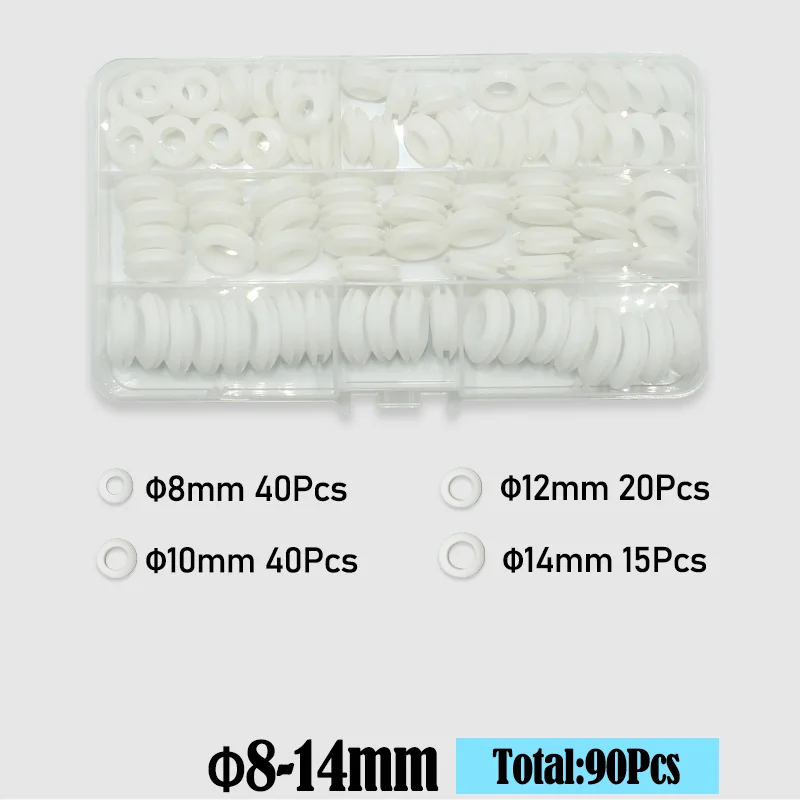 Lot De 180 Joints En Caoutchouc Pour Câblage - Multi-Diamètres (1/4" à 1"), Étanchéité Pare-feu, Plomberie, Hydraulique
