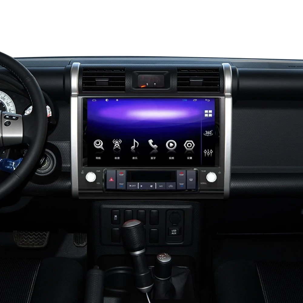 LCD Dash Panels For Toyota FJ Cruiser Android Multifunctional