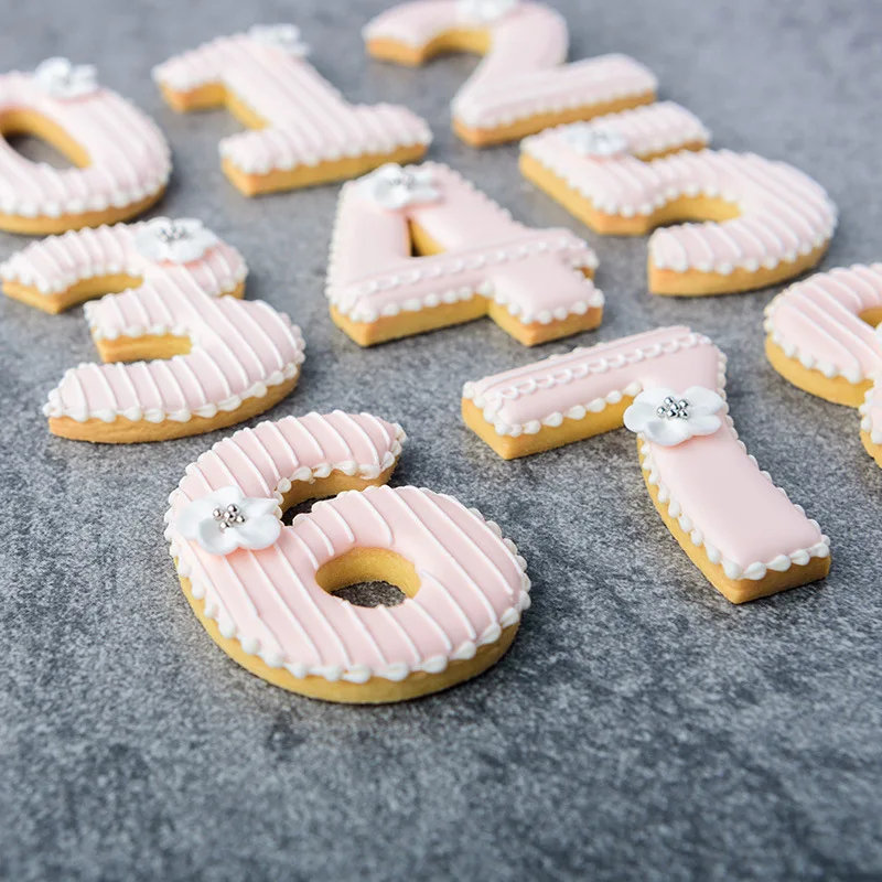 Description Picture 5 of item0 To 8 Large Digital Number Cake Mold Cartoon Fondant Frosted Cookie Cutting Die Cake Decorating Tools Baking Biscuit Mold NEW
