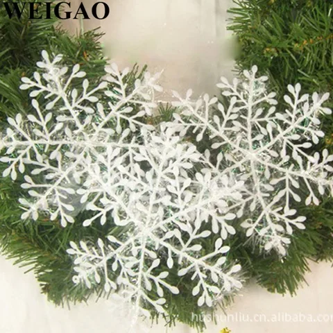 

White Snowflake Christmas Tree Snowflakes Hanging Christmas Tree Decoration Snowflakes Xmas Home Window Decor Navidad Noel