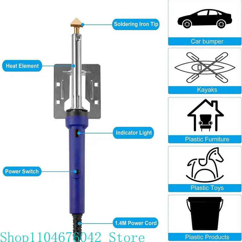 Plastic Welding Tools for Car Bumper Dashboard Repair Kayak Canoe for Tank Help Repair Broken Plastic Parts Corrosion Re