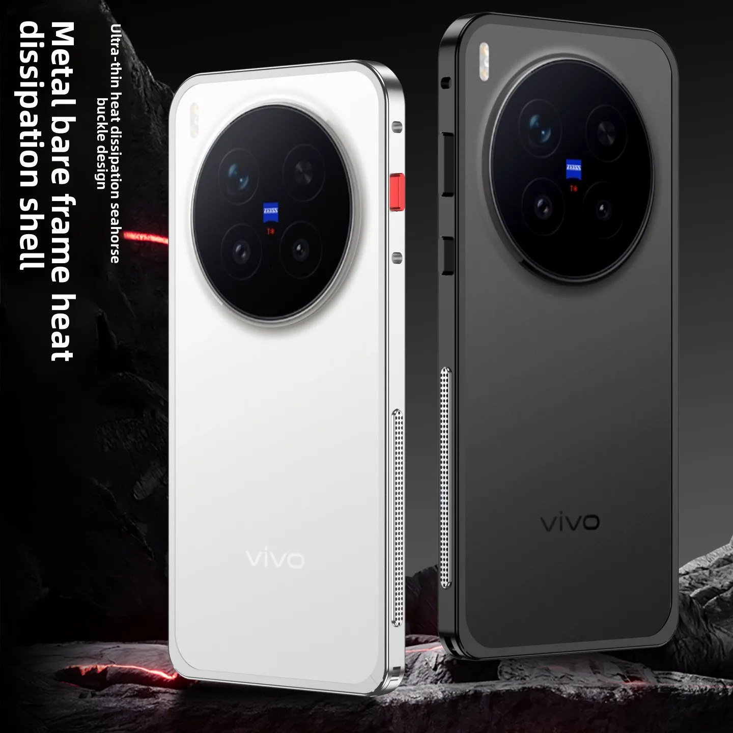Luxury Ultra Thin Heat Dissipation Aluminum Alloy Frame Case - Bare Machine Shockproof Cover