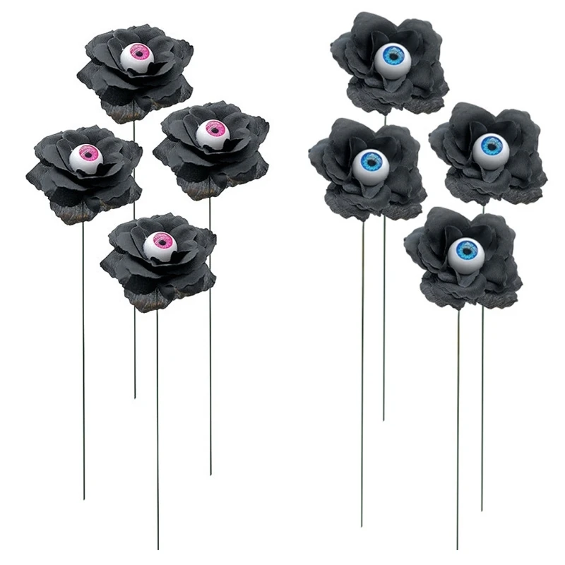 

Pack of 12 Halloween Rose Eyeball Stake Outdoor Yard Gardens Decorations DropShip