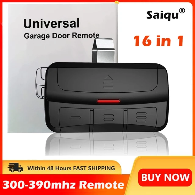 Universal Garage Door Commands Electronic Gate Remote Control 16 IN 1 Compatible with Genie Linear 300-390MHZ 1