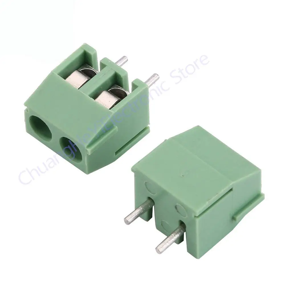 KF350-2P 3.5mm Pitch 2Pin 2 way Straight Pin PCB Screw Terminal Block Connector 10PCS