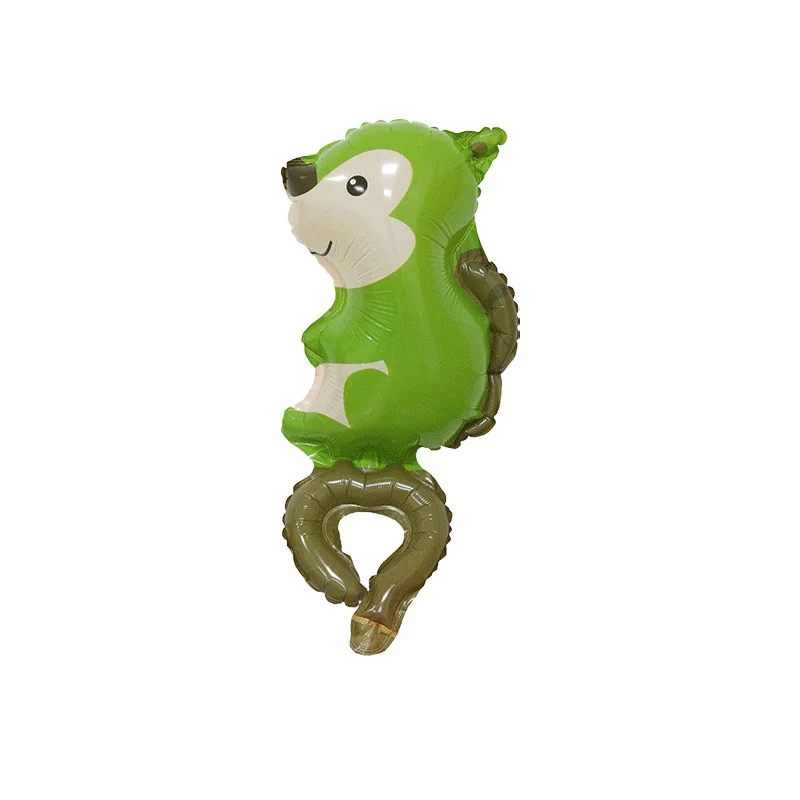 thumbnail image 1 of 25 globos de muñeca de animales de dibujos animados para decoración de fiesta de cumpleaños, globos de zorro, vaca, cohete, dinosaurio, juguetes de regalo para niños, baby shower, 1 of 5