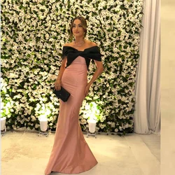 Prom Dress Evening Saudi Arabia Jersey Draped Pleat Party Mermaid Off-the-shoulder Bespoke Occasion Gown Long Dresses