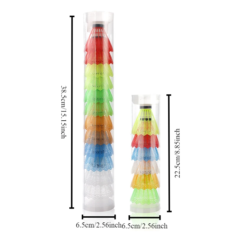 6pcs/set Badminton Ball Plastic Foam Hit Resistant Stability Training