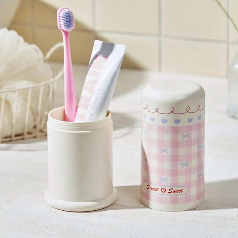 Bicchiere per collutorio multifunzione con spessore maggiorato, spazzolino da viaggio portatile antipolvere, scatola porta dentifricio a forma di cartone animato, bagno_voghion.com