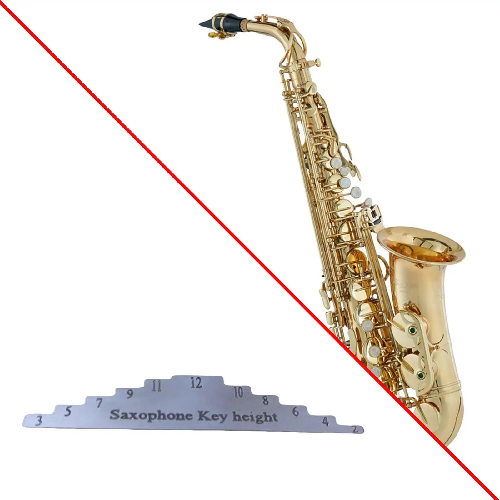 Saxophone Accessories Flute Maintenance Tools Saxophone Flute Clarinet Opening Height Gauge Repair Tool Kit Wind Instrument Maintenance Parts