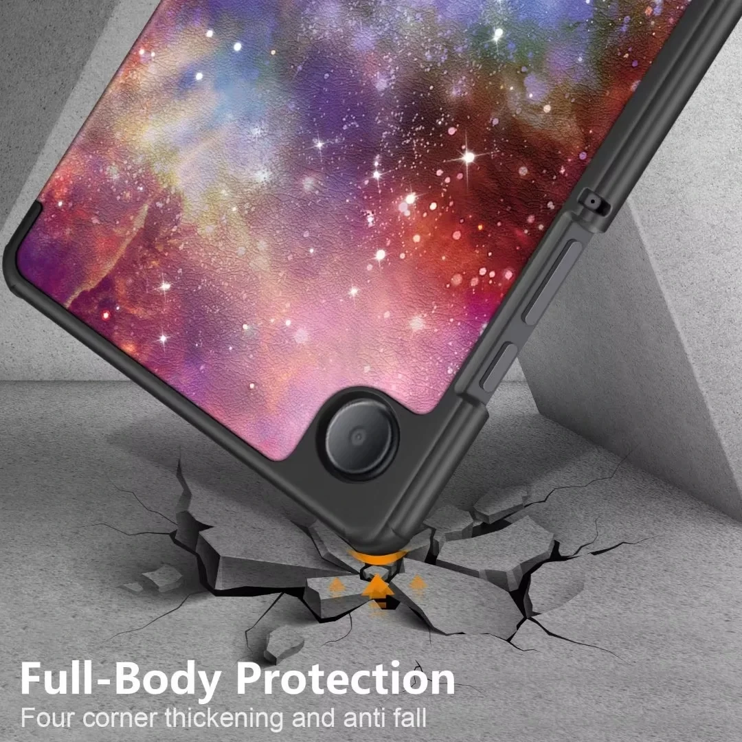 Capa Magnética Tri-folding pu Couro Stand Tablet Case Samsung Galaxy Tab a9 Sm-x110 X115 a9 2023 8.7 - Imagem 5