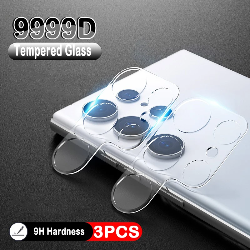 3D Camera Lens Protector Glass for Samsung Galaxy S23 S22 Plus Ultra S21 S20 FE Transparent