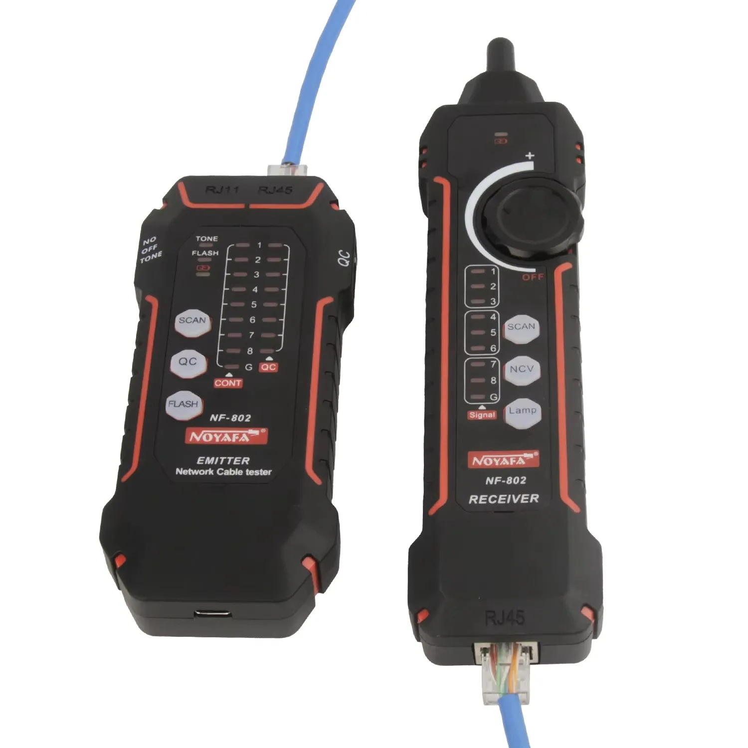 고정밀 RJ45 RJ11 네트워크 케이블 추적기 라인 파인더 감지기