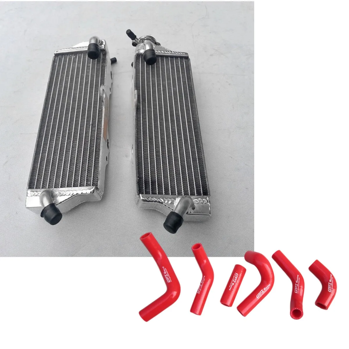 Radiatore In Alluminio + Tubo In Silicone Per 2003-2011 Husqvarna Tc250/510 Te250/310/450/510 Smr450/510 2004 2005 2006 2007 2008