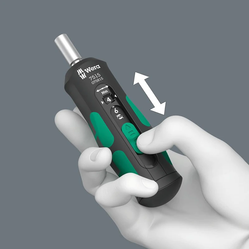 WERA 05075815001 7515 크라프트폼 안전 토크 속도 스크루 드라이버, 2-6Nm