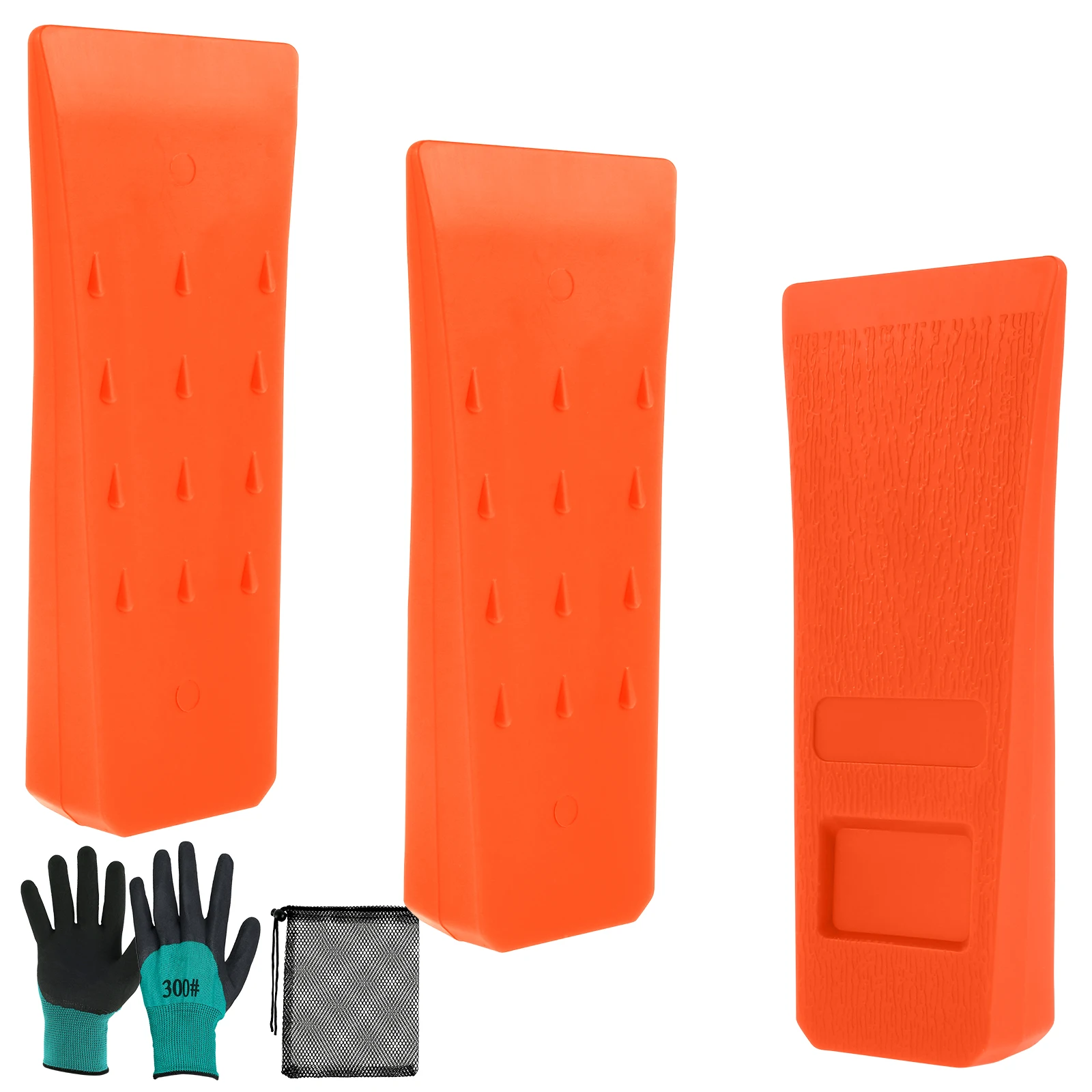 3-teiliges Set Fällkeile aus Kunststoff, Verschleißfeste Kettensägenkeile, Baumfällkeile, Holzfällerzubehör, Sicherheits-Kettensägenzubehör