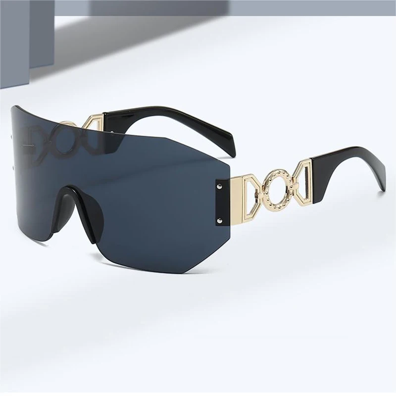 

Rimless Hollow Out Sunglasses For Men Women Fashion Trend Oversized Frame UV400 Sun Glasses Vintage Classic Unisex Eyewear 2024
