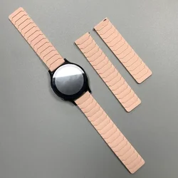 Silicone Magnetic Watch Band - Versatile and Stylish Strap Bracelet - 22mm Universal (Pink)