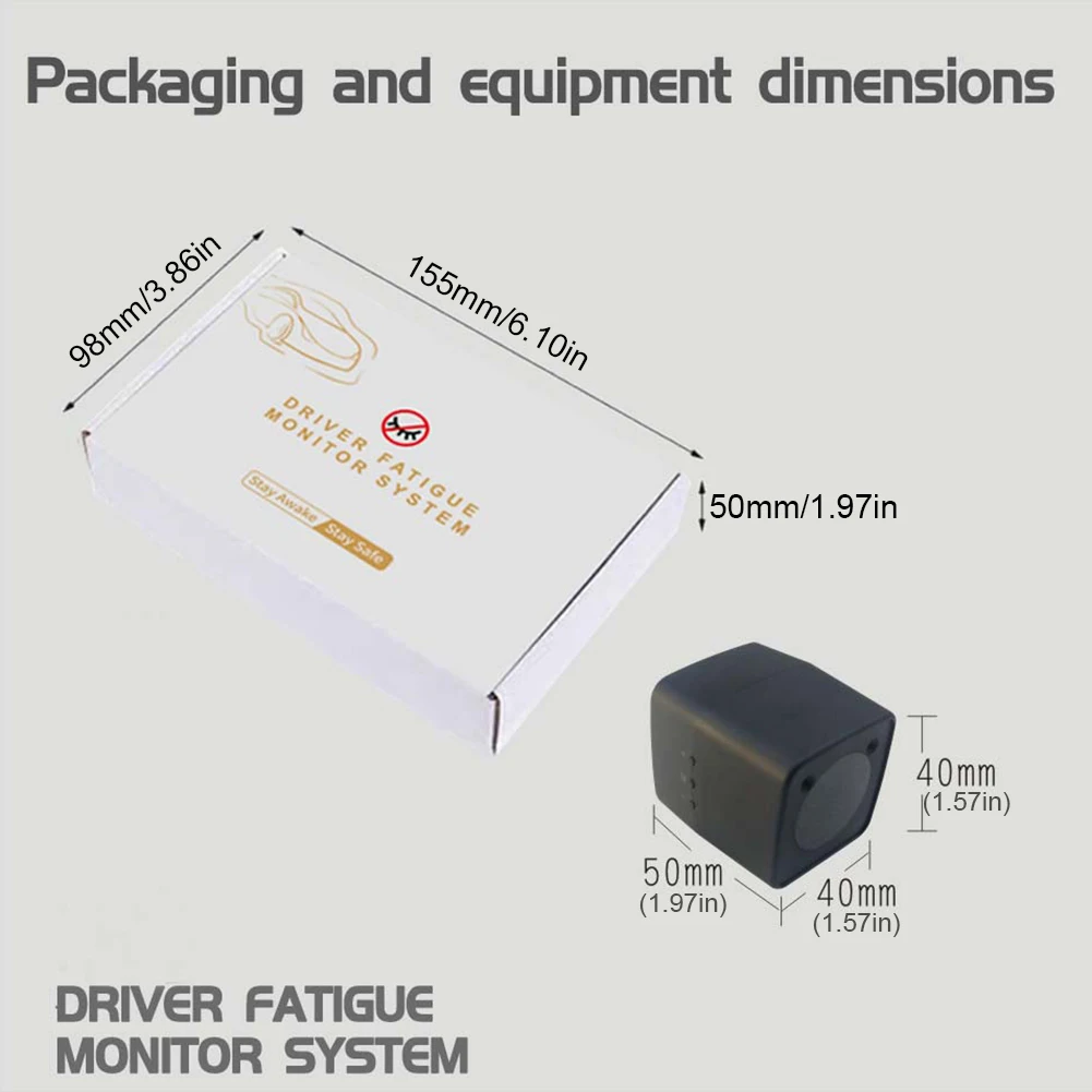 Safety Driving Monitor Sensor Face Recognition Car Fatigue Warning Alarm Device Pupil Recognition Fatigue Driving Alarm Accurate