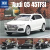 1/32 Audi Q5 SUV Sport Toy Car Model JKM Diecast Metal Vehicle Miniature Collection Sound & Light Free Wheels Collection Boys 1