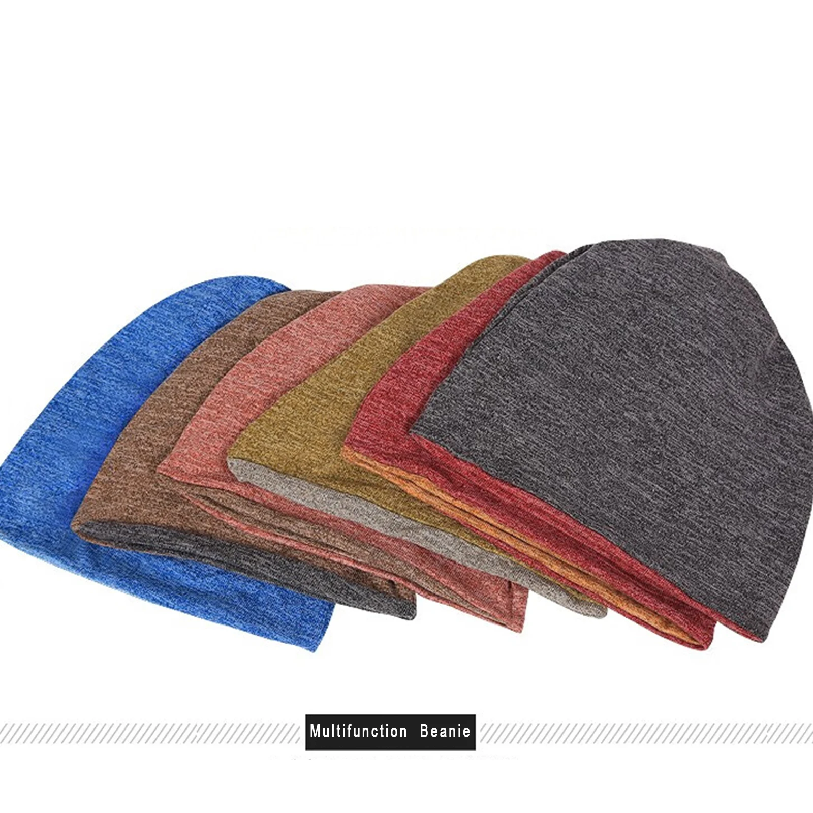 WRELS Winter Warm Hat Adult Cotton Wool Hats Soft Fordable Bonnet Unisex  Slouchy Winter Hats Casual Beanies Outdoor Sports